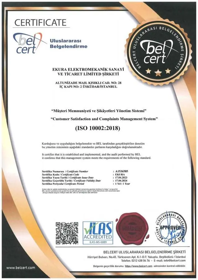 ISO 10002:2018 сертификаты
